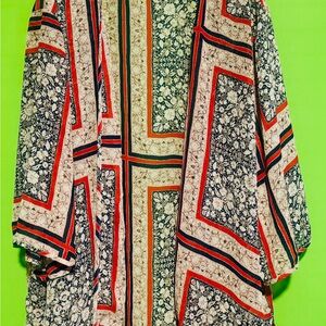 Floral Geometric Kimono